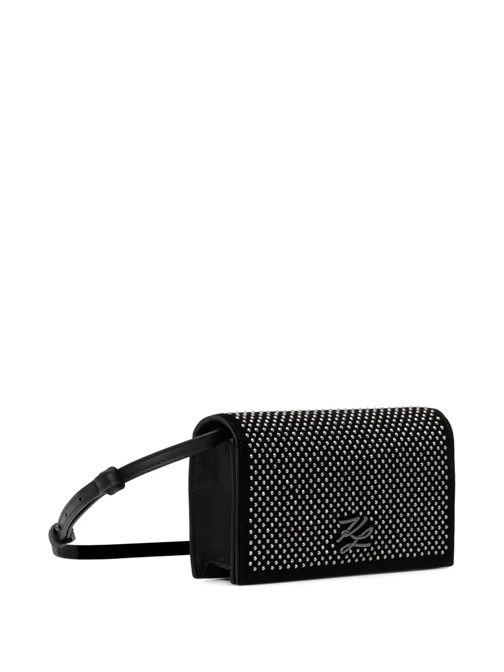 Karl Lagerfeld Crossbodytas met logo van studs Zwart