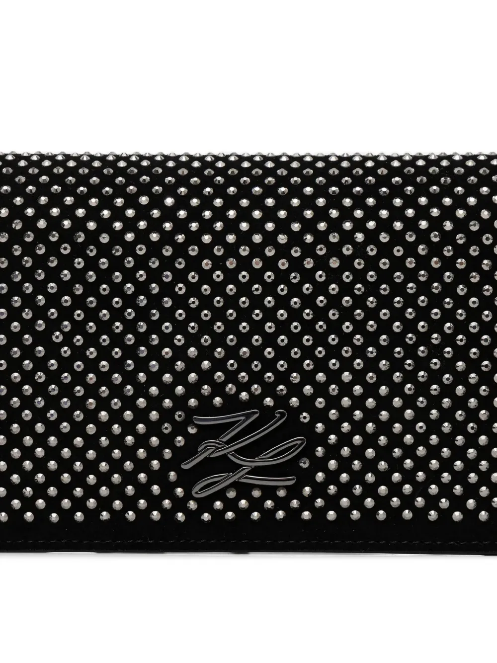 Karl Lagerfeld Crossbodytas met logo van studs Zwart