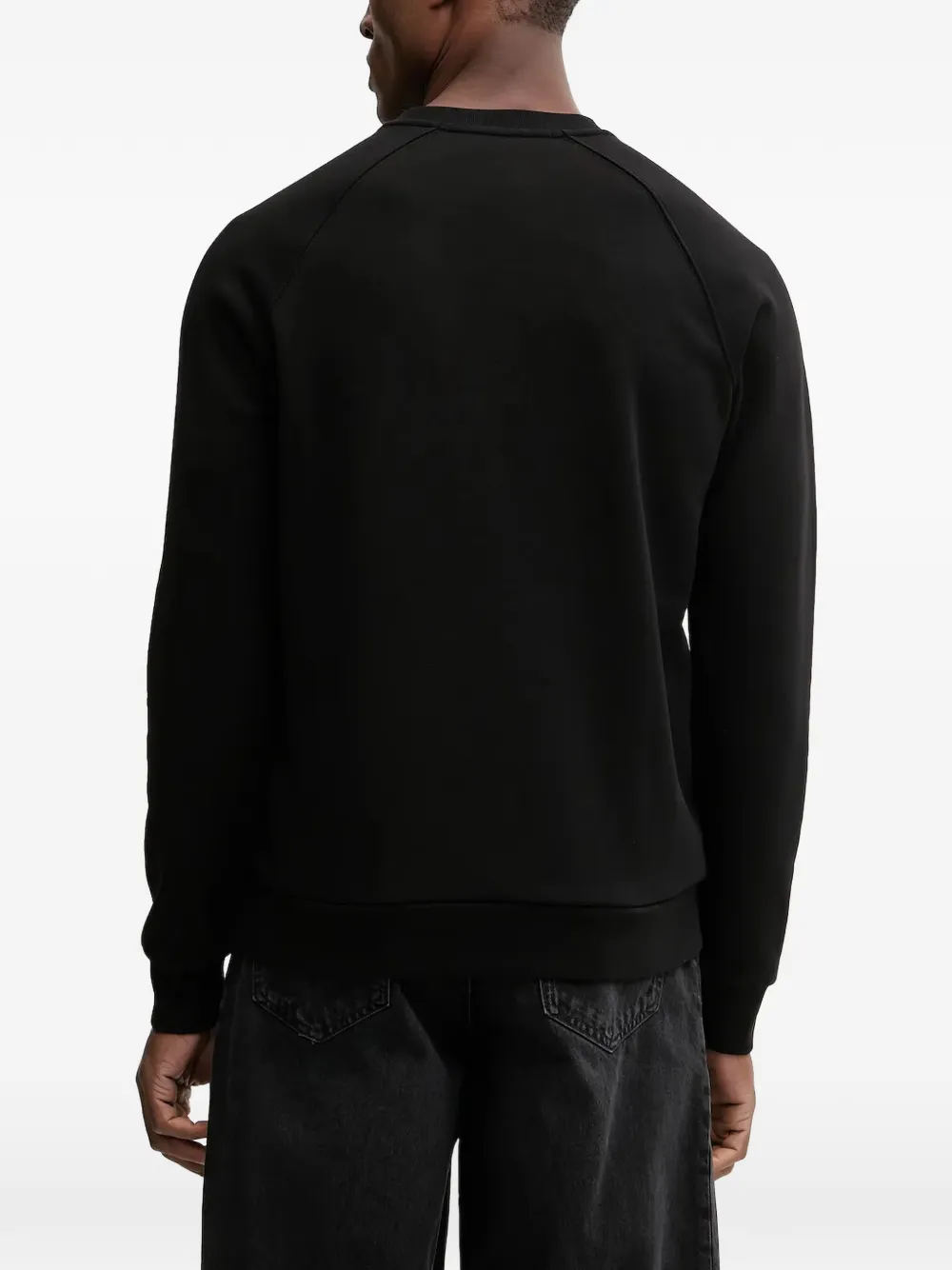 Karl Lagerfeld Sweater met ronde hals en grafische print Zwart