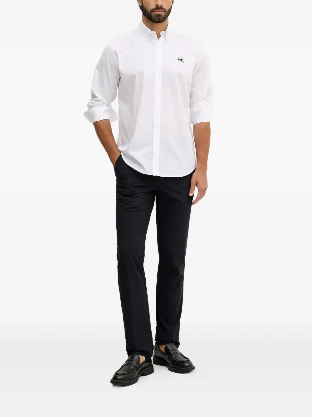  Karl Lagerfeld Buttoned Shirt - White 