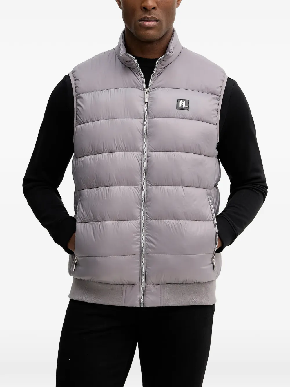 Karl Lagerfeld quilted vest - Grigio