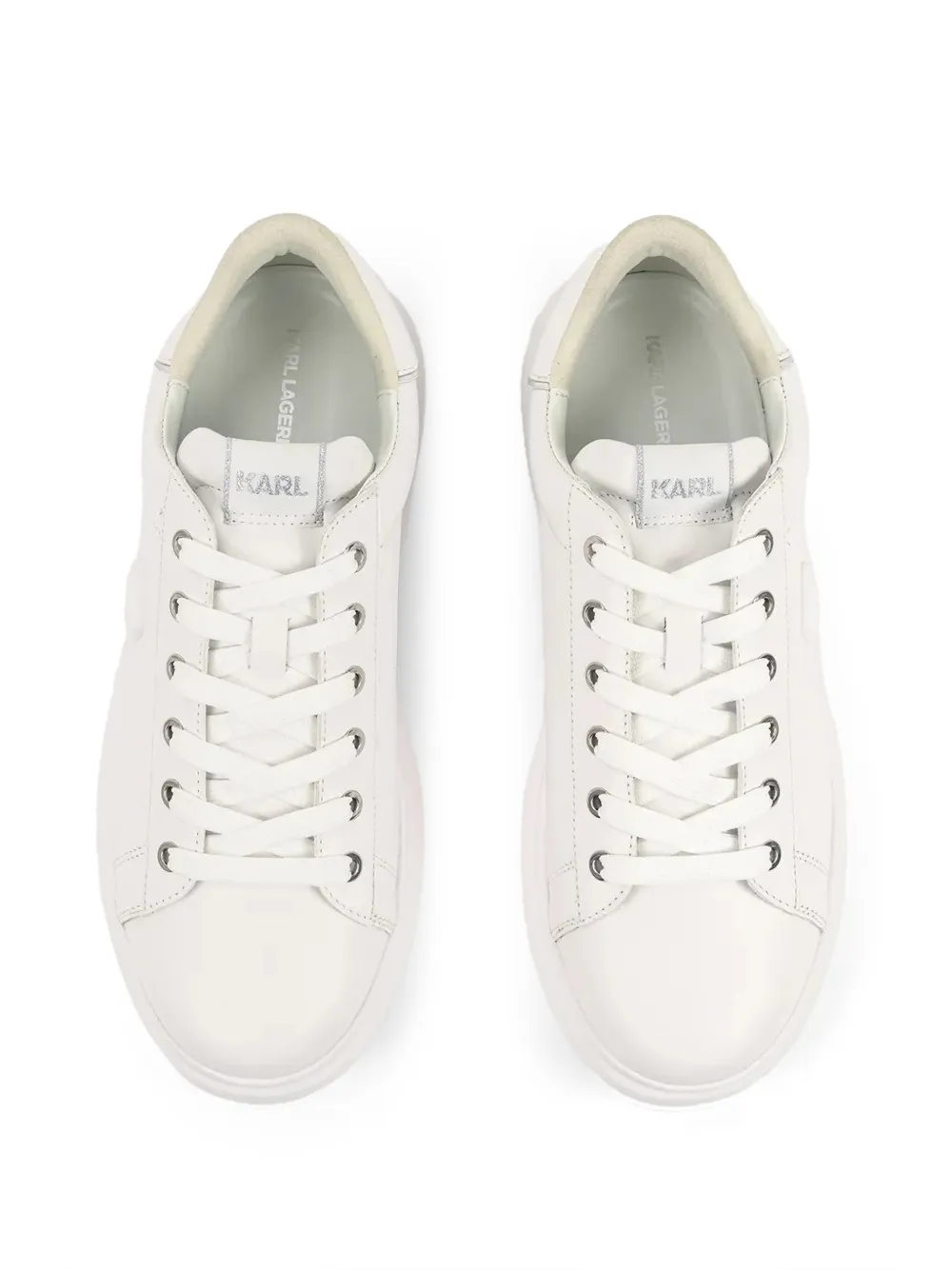 Karl Lagerfeld Sneakers met logo-reliëf Wit