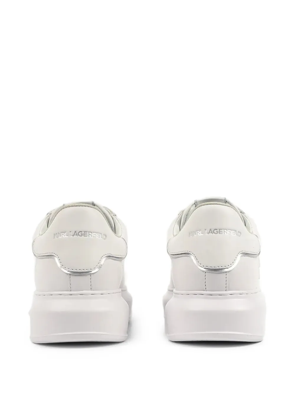 Karl Lagerfeld Sneakers met logo-reliëf Wit