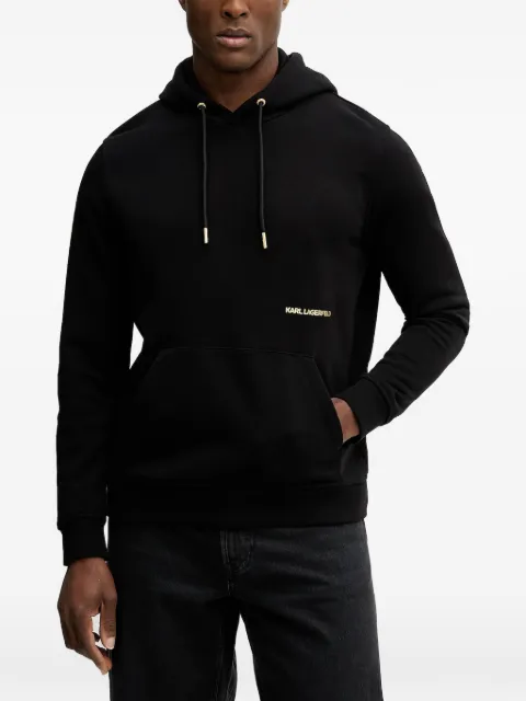 Karl Lagerfeld graphic-hooded sweater