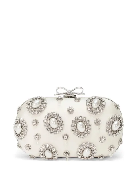 Self-Portrait embellished clutch bag