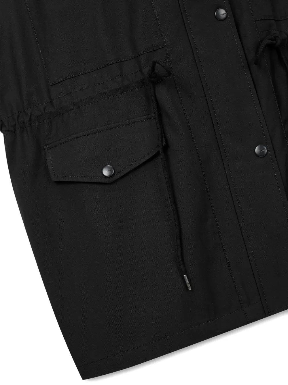 TOMBOY Jack met hoge hals en voorzak Zwart