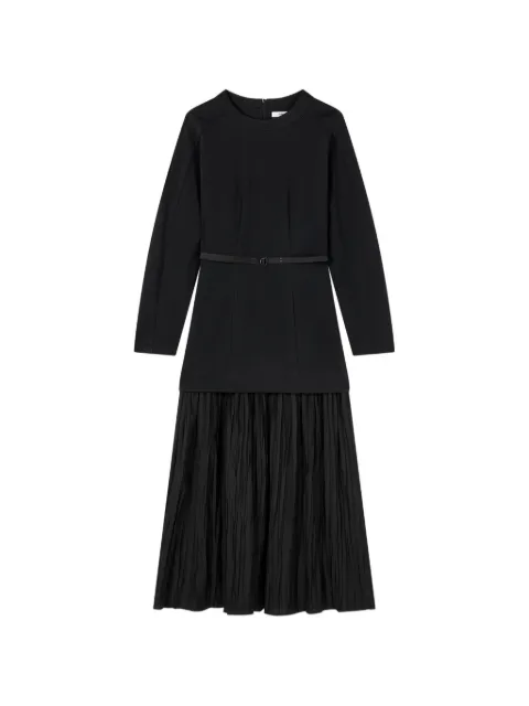 TOMBOY 플리츠 보텀 벨트 드레스