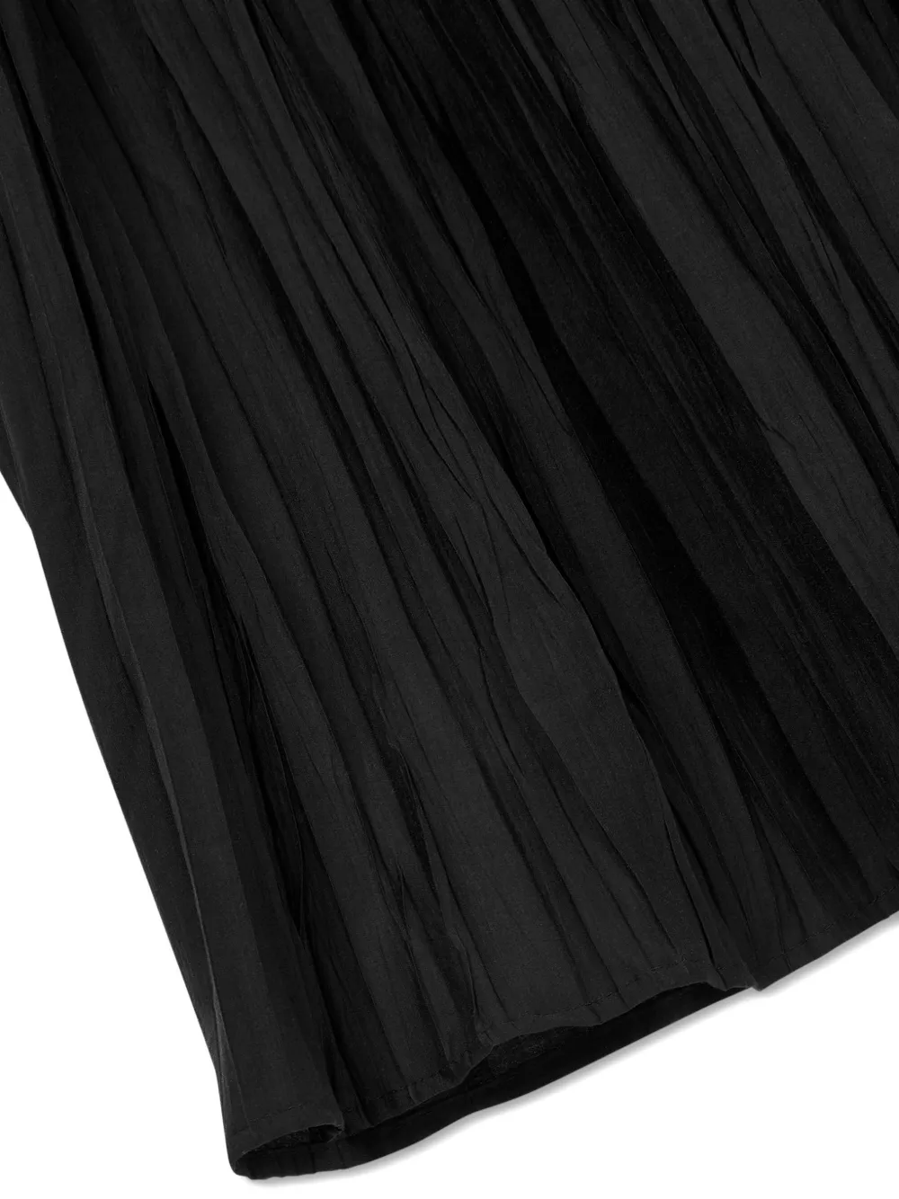 Pleated-Bottom Belt Dress