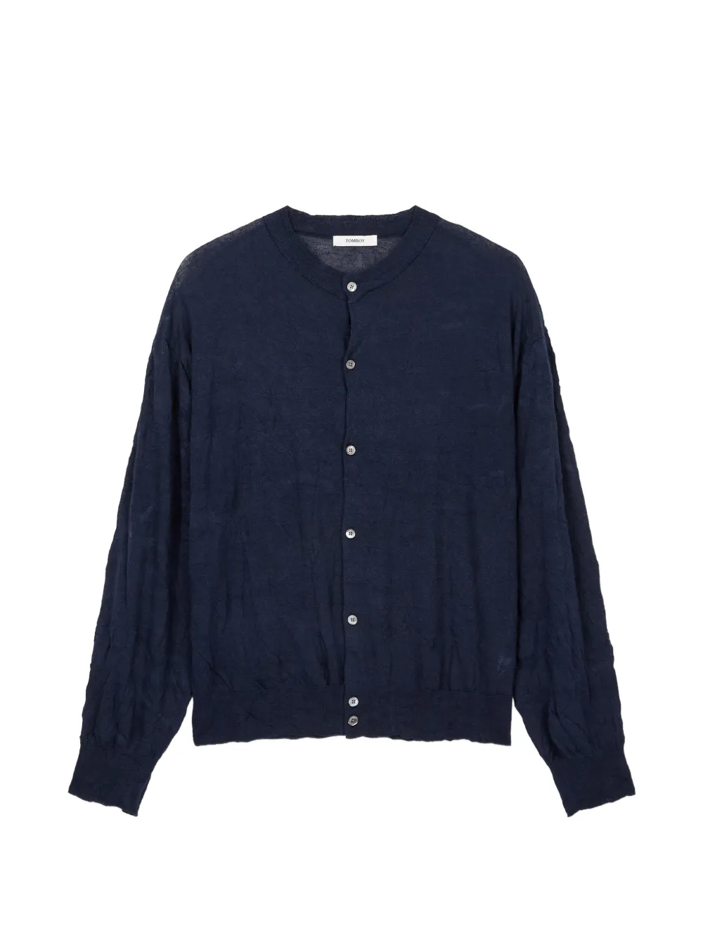 TOMBOY round-neck cardigan - Blu