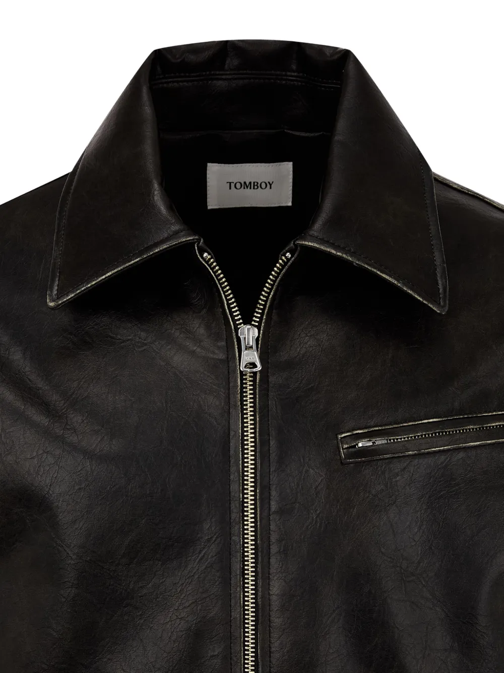 TOMBOY Jack met puntkraag Bruin
