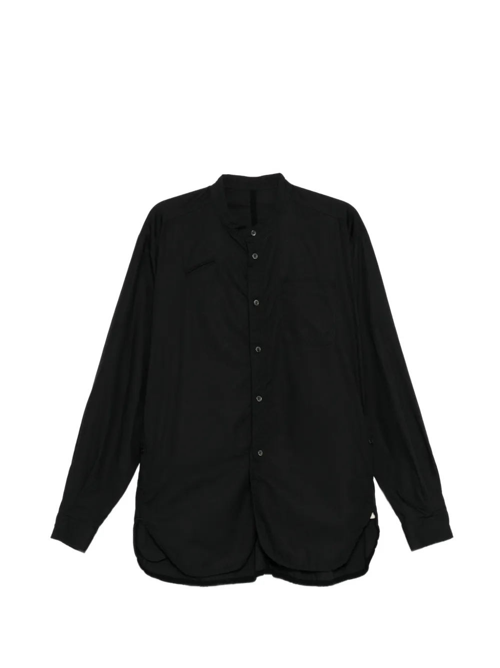 Undercover stand up collar long-sleeve shirt - Black