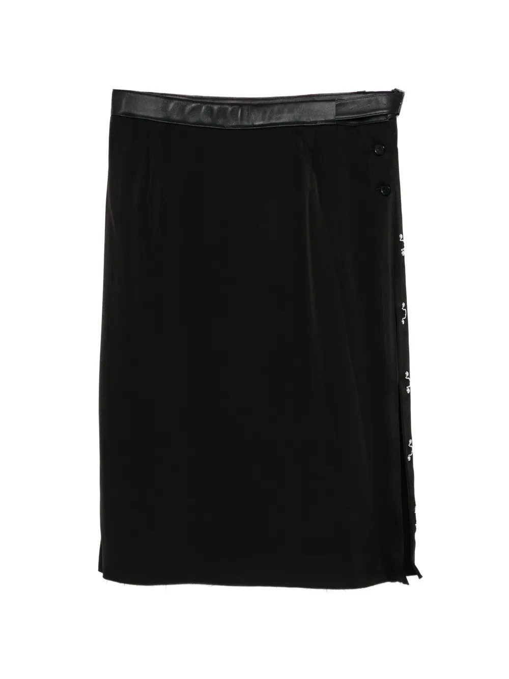 Undercover buckle zip skirt - Black