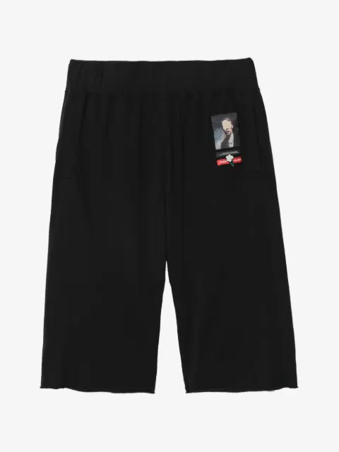Undercover graphic-patch track shorts