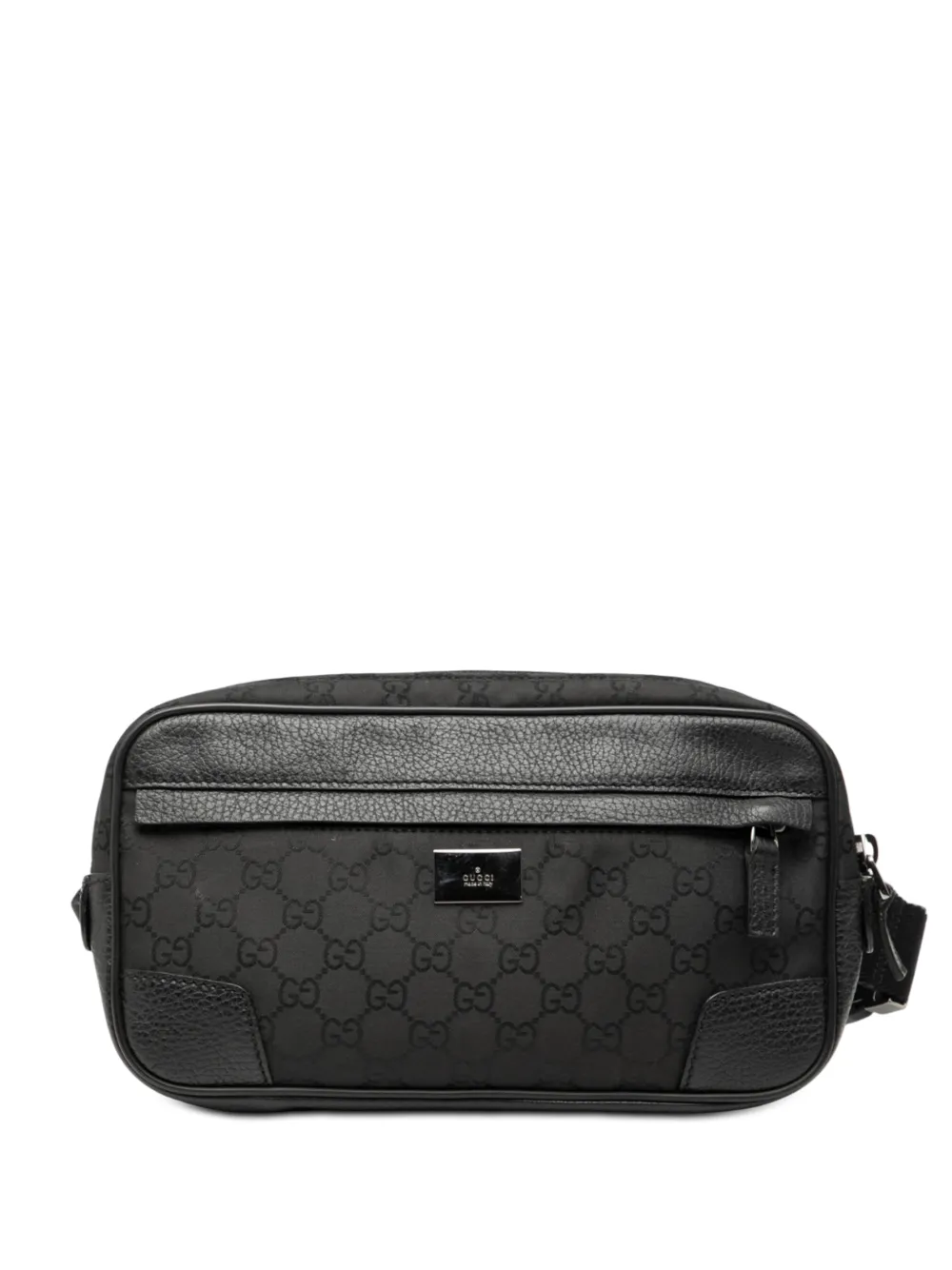 Gucci Pre-Owned 2000-2015 GG Nylon Waist Sling Bag belt bag - Nero