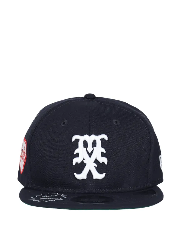 【希少】saint mxxxxxx CAP SAINT SAINT MXXXXXX Logo Baseball Cap | Blue | FARFETCH