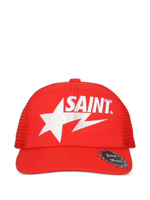 SAINT MXXXXXX スターグラフィック キャップ | レッド | FARFETCH JP