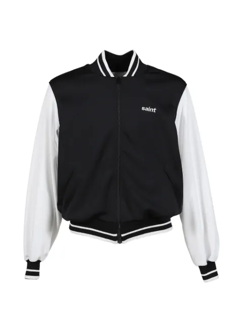 SAINT MXXXXXX rib-knit baseball jacket
