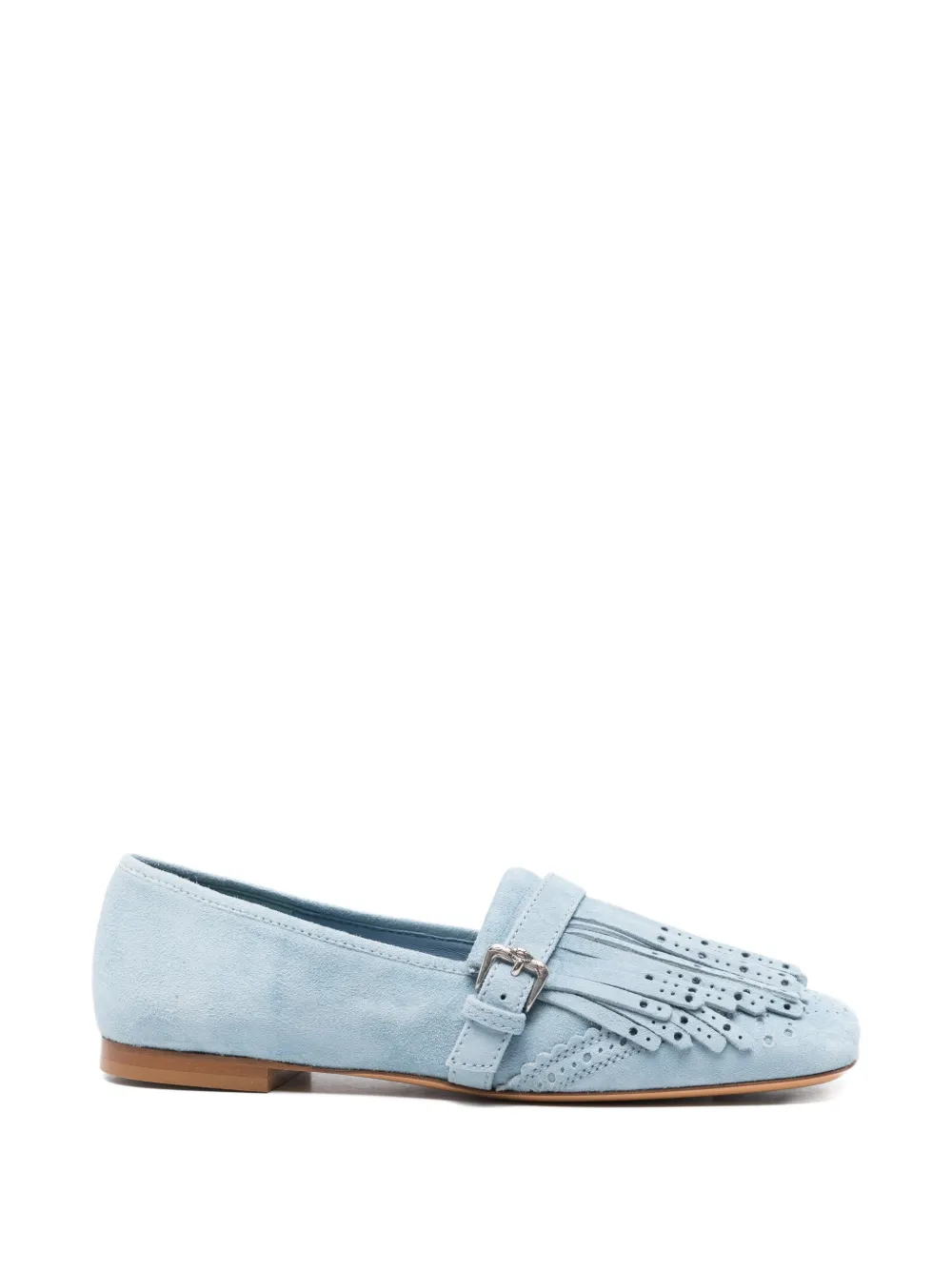 Ermanno Scervino fringed buckle loafers - Blu