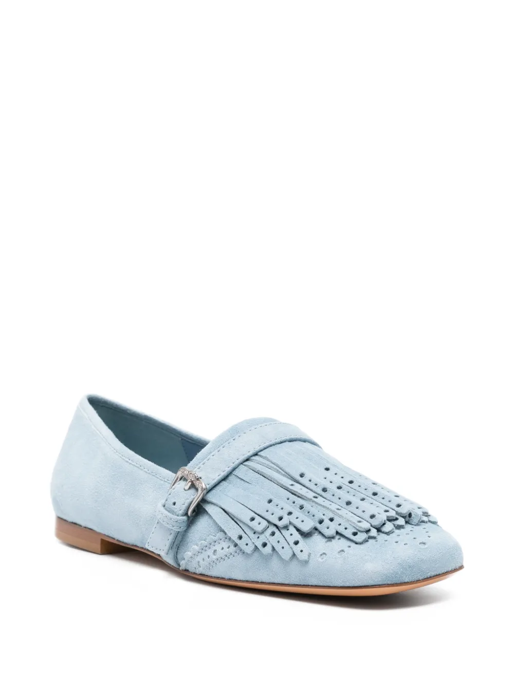 Fringed Buckle Loafers
