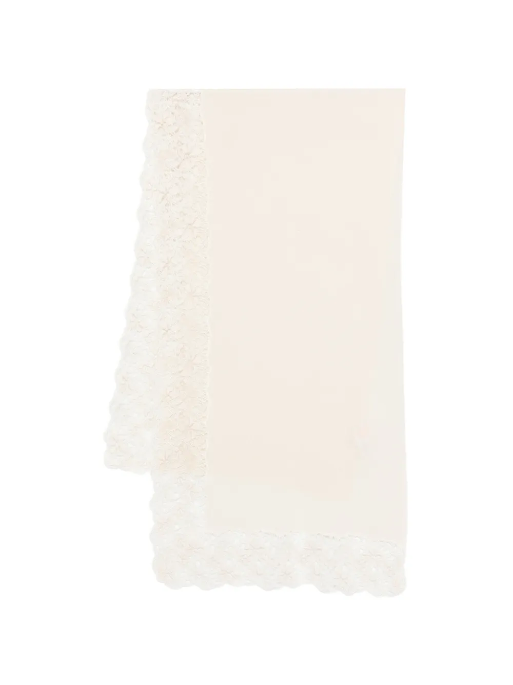 Ermanno Scervino lace trim scarf - Toni neutri