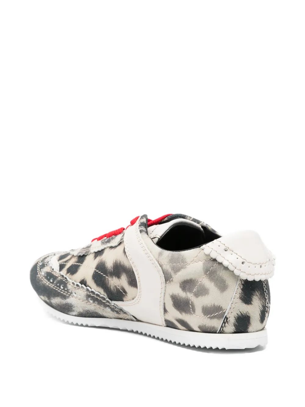 Animal-Print Lace-Up Sneakers