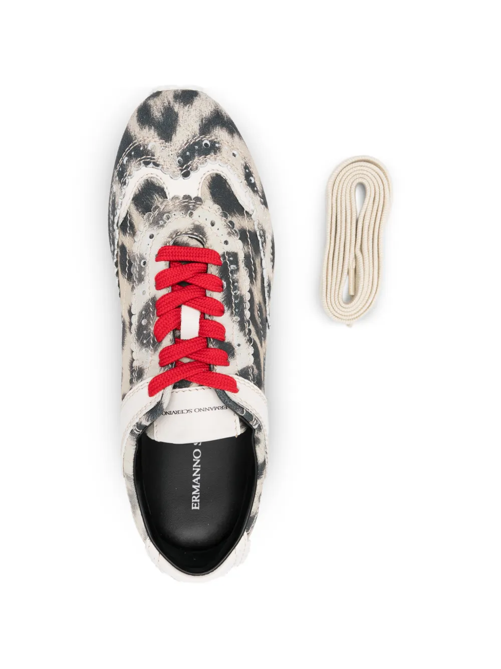 Animal-Print Lace-Up Sneakers