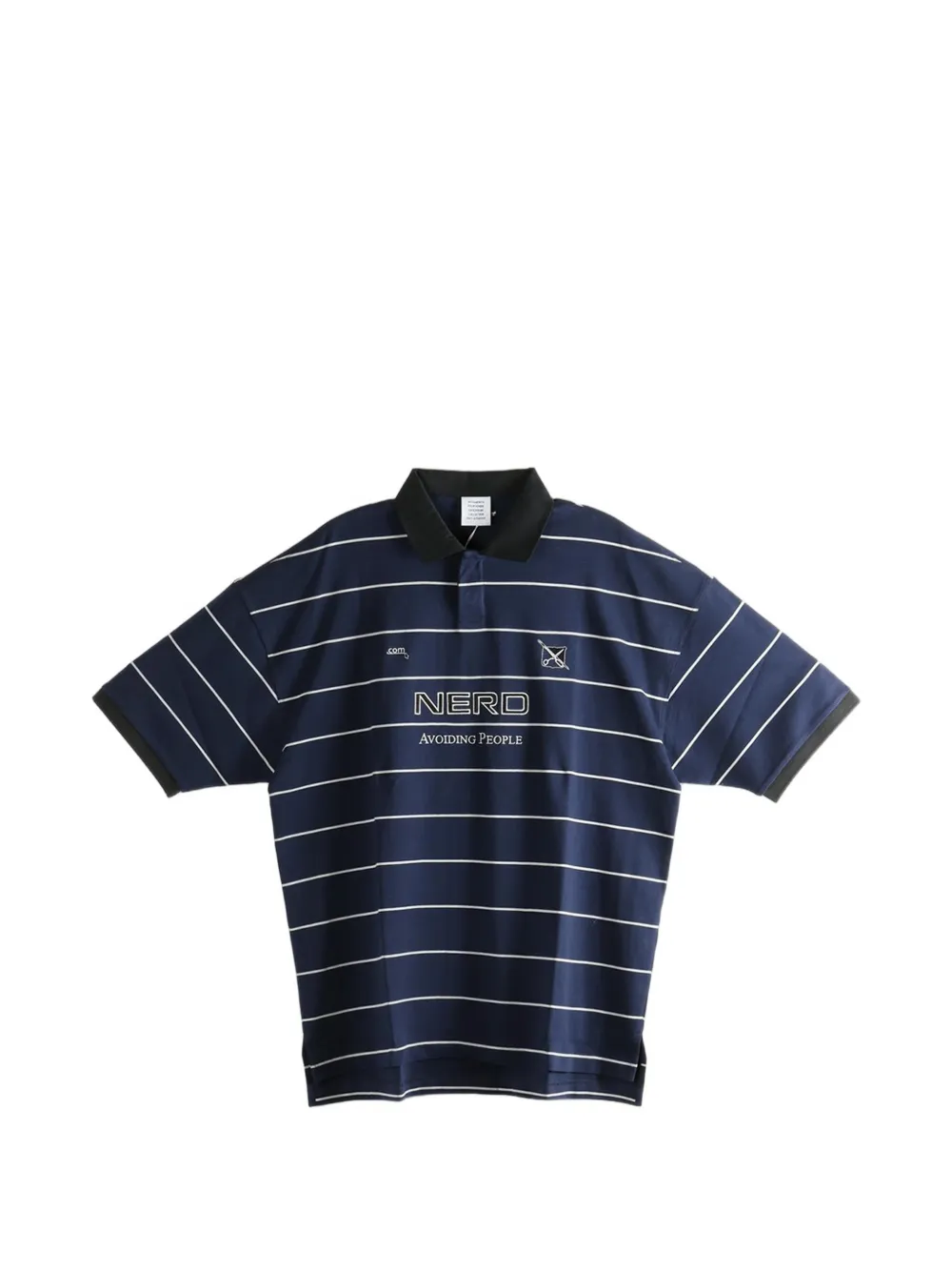 VETEMENTS striped polo shirt - Blu