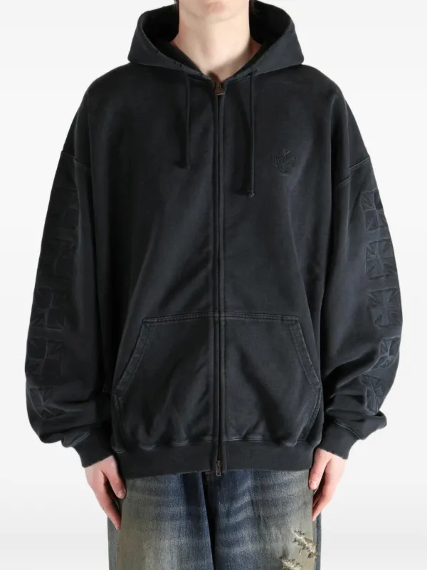 VETEMENTS ジップアップ パーカー | ブラック | FARFETCH JP