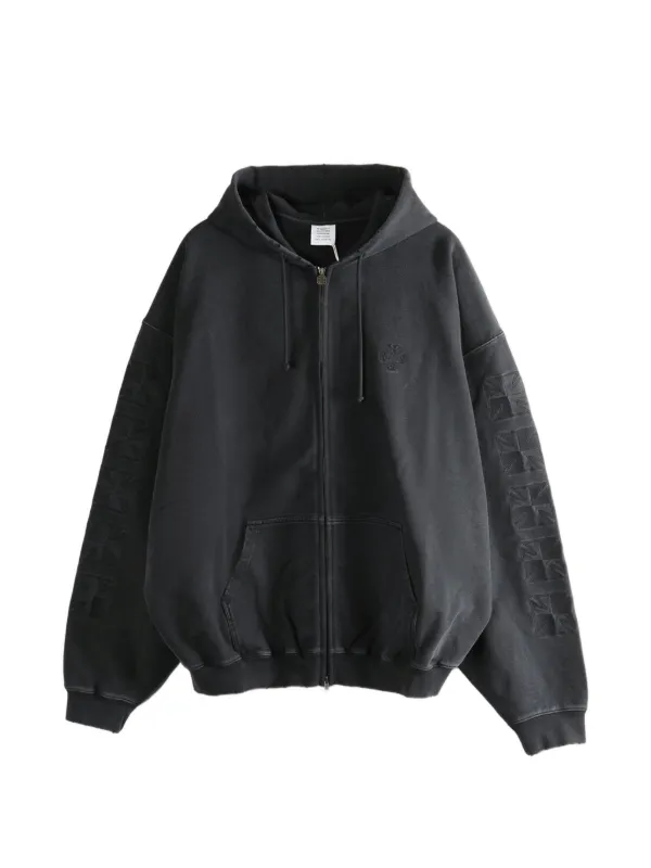 VETEMENTS ジップアップ パーカー | ブラック | FARFETCH JP
