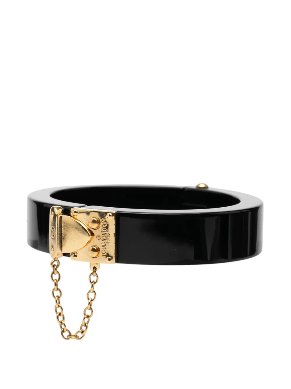  Louis Vuitton Pre-owned Pulsera Resin Lock Me Bangle 2011 - Negro 