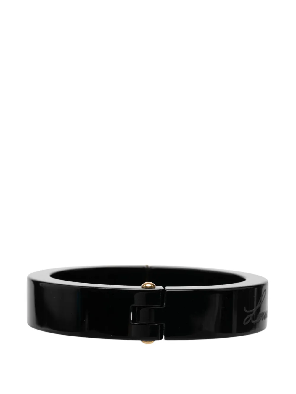 Louis Vuitton Pre-owned Pulsera Resin Lock Me Bangle 2011 - Negro 