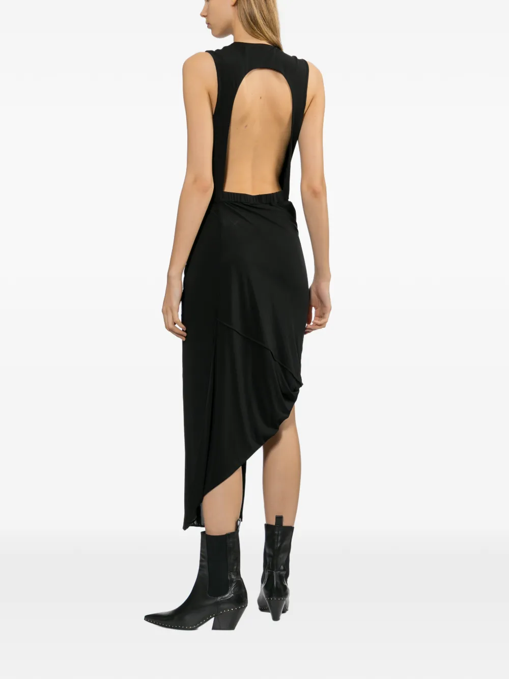 Helmut Lang Asymmetrische jurk Zwart