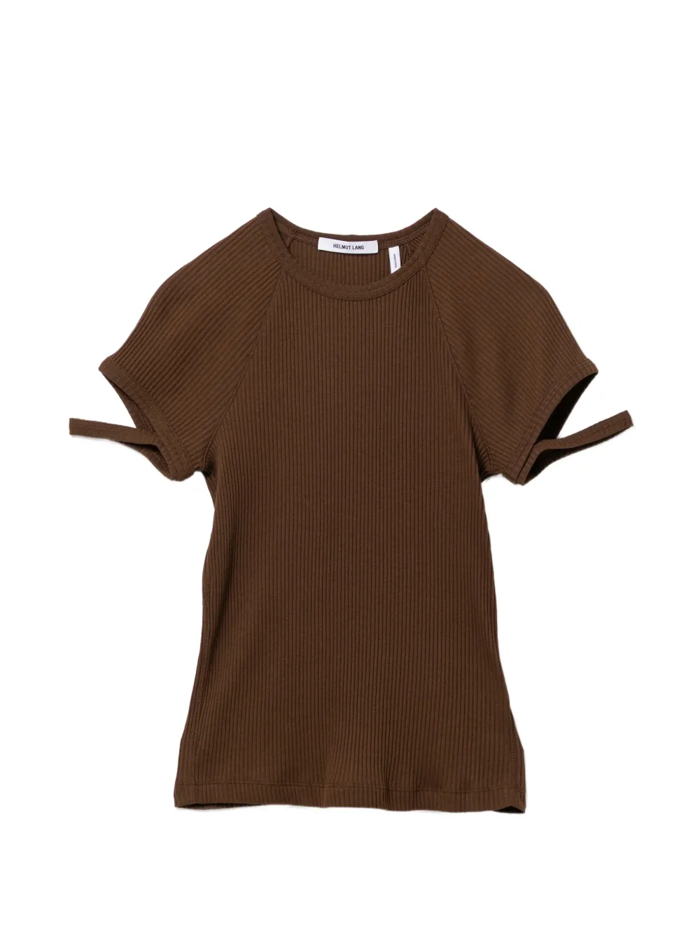 Helmut Lang T-shirt crop - Marrone