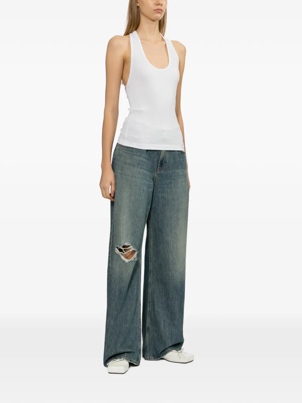 Helmut Lang Distressed Jeans - Blue 