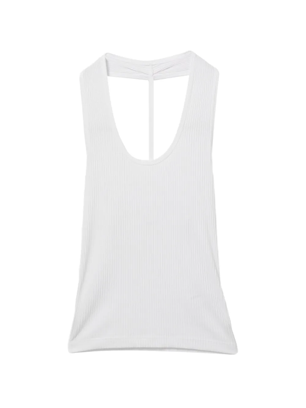Helmut Lang Top con scollo all'americana - Blu