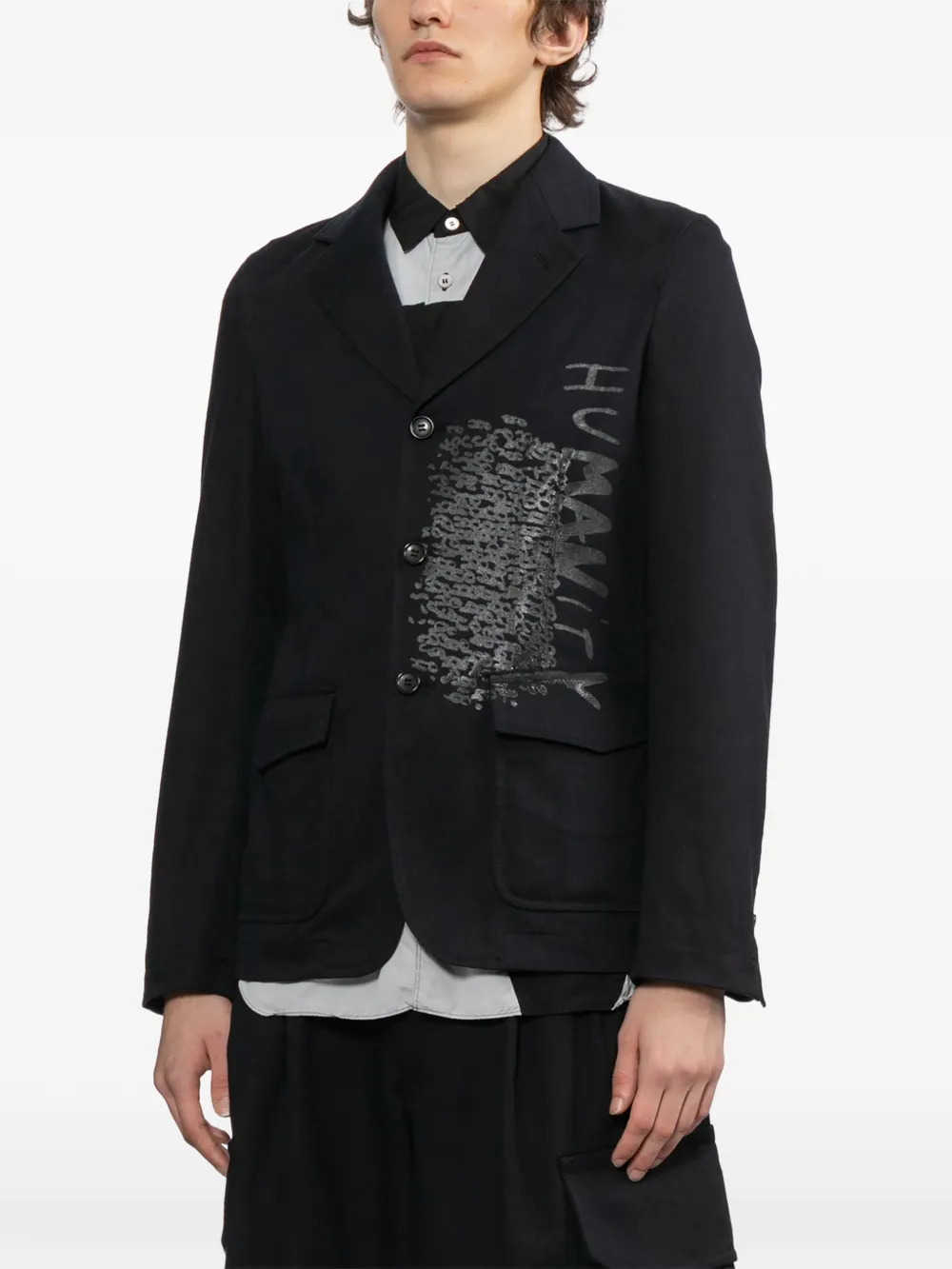 Comme Des Garçons Shirt Wollen blazer Blauw