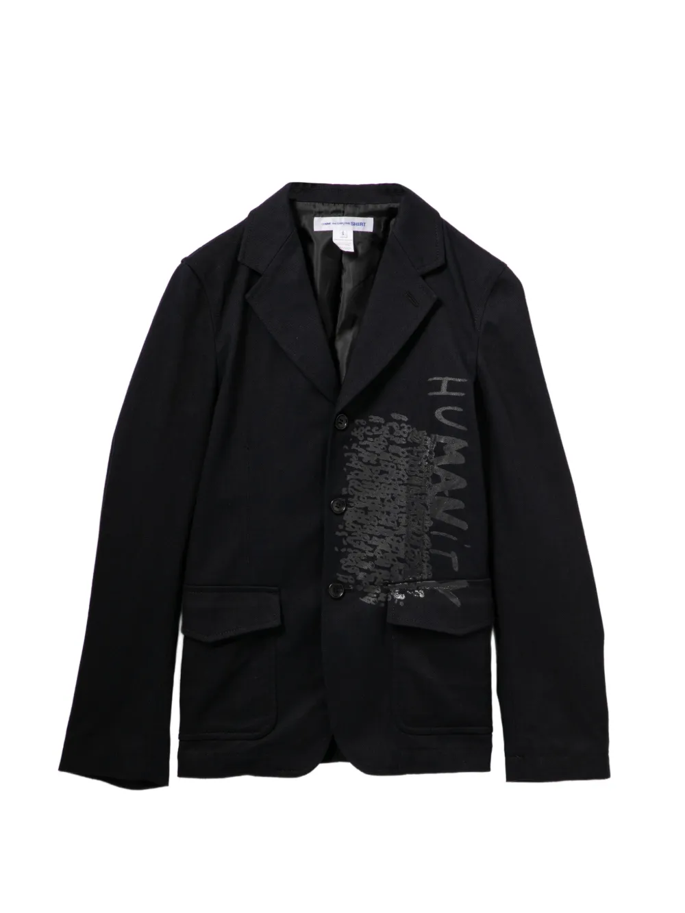 Comme Des Garçons Shirt Giacca con stampa grafica - Blu