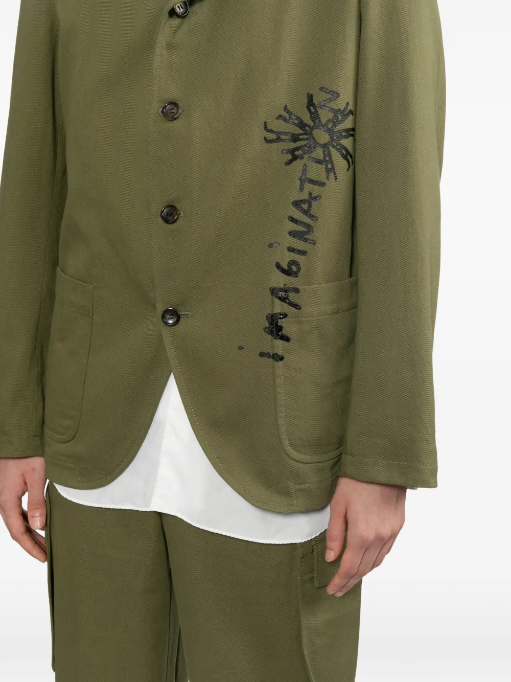 Comme Des Garçons Shirt グラフィック コート | グリーン | FARFETCH JP