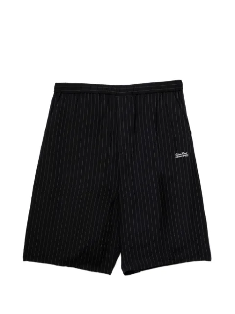 Undercover pinstripe logo shorts