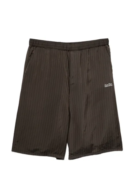 Undercover logo-embroidered pinstripe shorts
