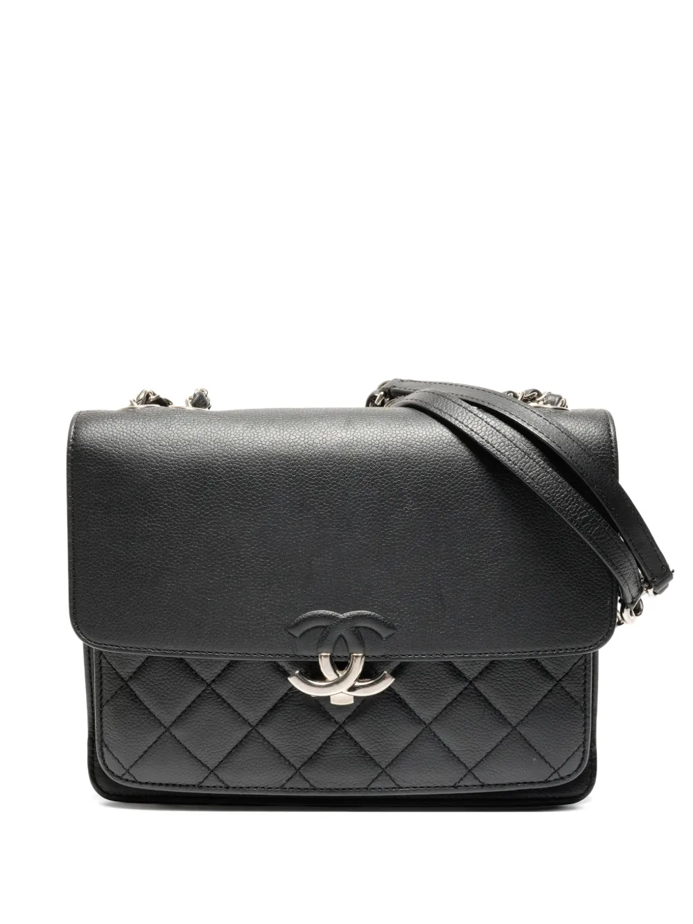 CHANEL Pre-Owned 2017-2018 Half Coco cross body bag - Nero