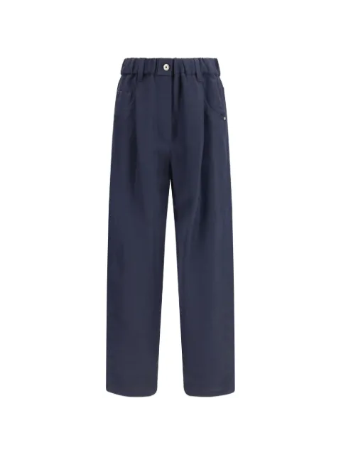 Brunello Cucinelli pantalones con pretina elástica