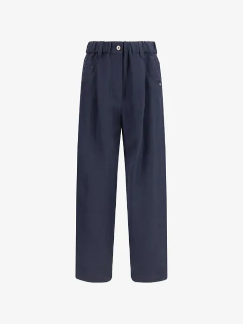 Brunello Cucinelli pantalones con pretina elástica