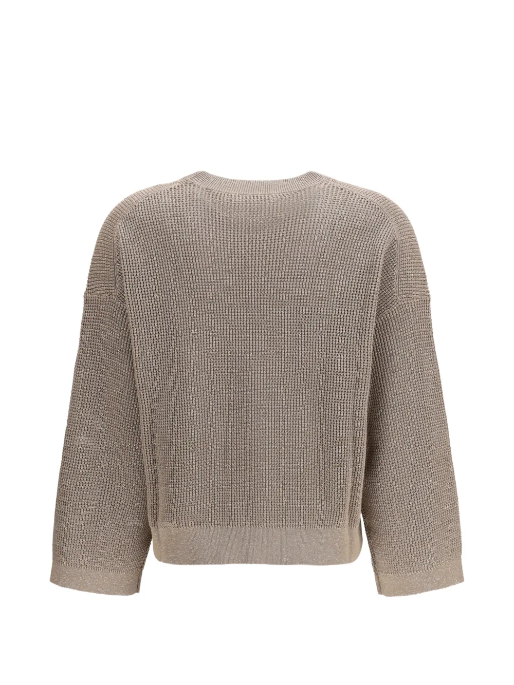 Brunello Cucinelli Trui met ronde hals Beige