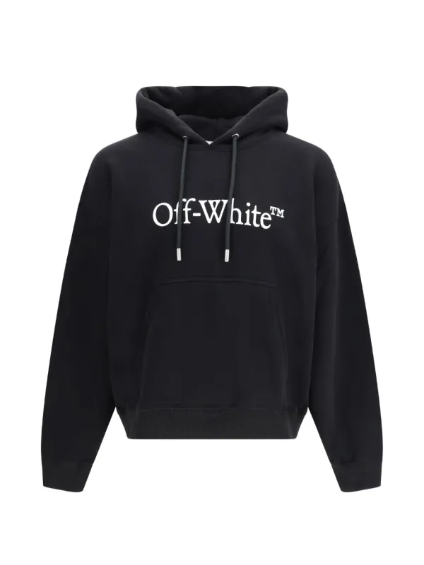 Off-White Big Bookish Skate Hooded Sweatshirt in Black