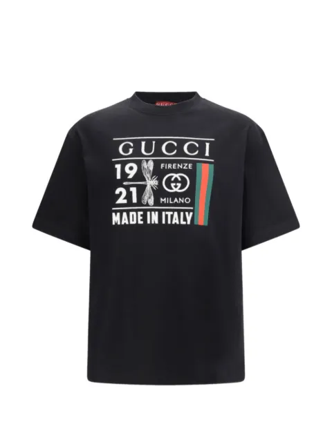 Gucci dragonfly printed T-shirt