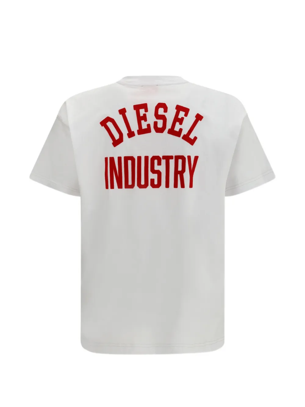 Diesel T-Norm-V14 T-shirt met logo-applicatie Wit