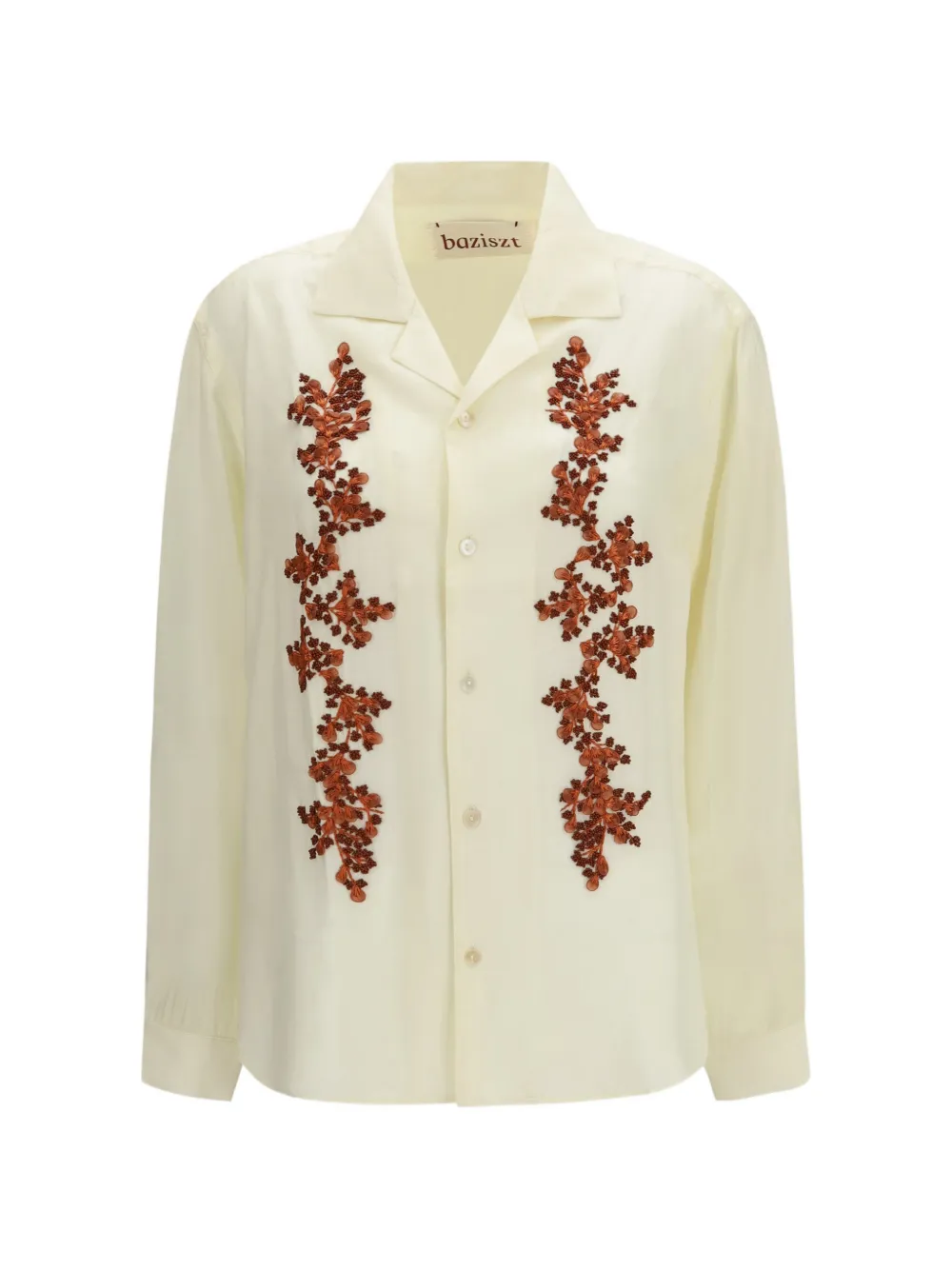 Baziszt floral-embellished shirt - Neutrals