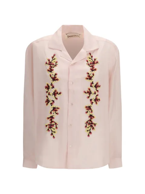 Baziszt camisa con bordado floral