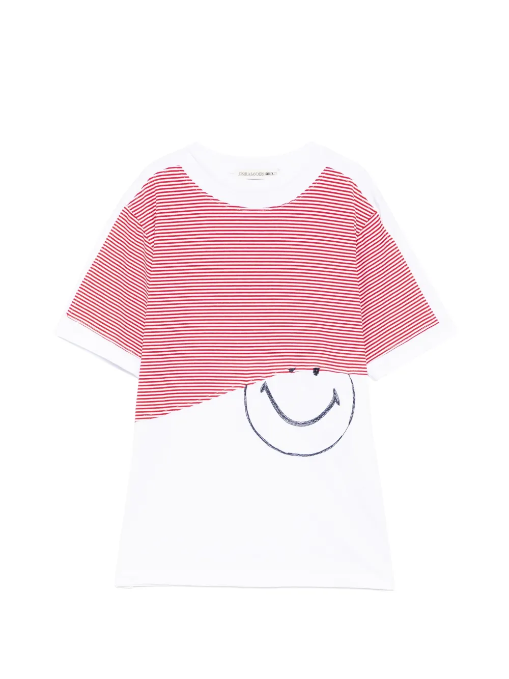 Joshua Sanders striped graphic T-shirt - Bianco